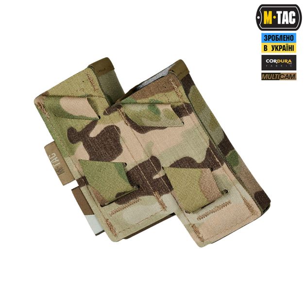 M-Tac подсумок двойной для пистолетного магазина 30° Elite Multicam