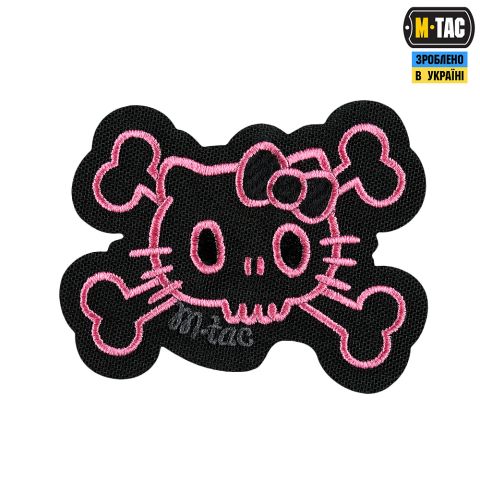 M-Tac нашивка KITTY контур (вышивка) Black