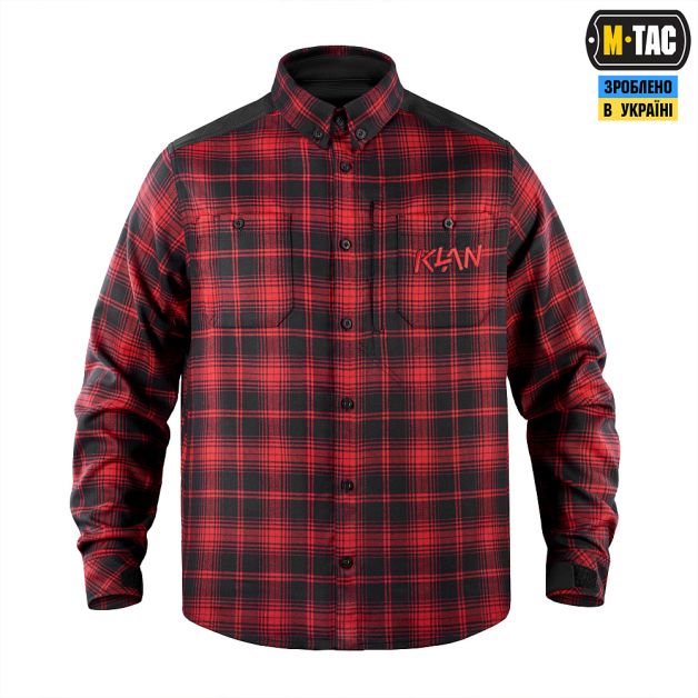 M-Tac рубашка Redneck Shirt KLAN Embroidery Red/Black