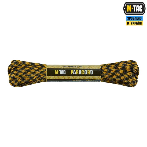 M-Tac паракорд 550 type III 15m Black/Goldenrod