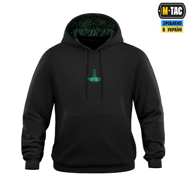 M-Tac кофта Hoodie Ragnarok Night Vision Cotton Hard Black